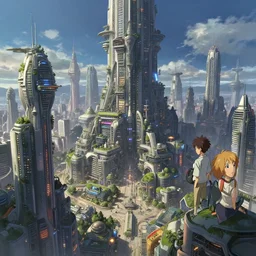 concept art of a utopian solarpunk city, key visual, ambient lighting, highly detailed, digital painting, artstation, concept art, sharp focus, by makoto shinkai and akihiko yoshida and hidari and wlop