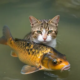 a carp - cat - hybrid, animal photography, wildlife photo
