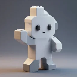 sophisticated sculpture made of tetris, octane render, trending on artstation