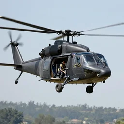 “award winning photo of a Blackhawk helicopter piloted by a bat”