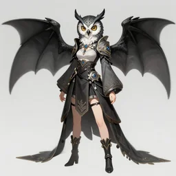 concept art of a dragon owl monster girl wearing a intricate outfit japanese harajuku street fashion, gapmoe yandere grimdark, dragon tail, long tail. butterfly trending on pixiv fanbox, painted by greg rutkowski makoto shinkai takashi takeuchi studio ghibli, akihiko yoshida