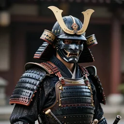 a portrait of sci fi samurai warrior wear black japanese armored with samurai mask by karol bak, james jean, tom bagshaw, rococo, sharp focus, trending on artstation, cinematic lighting, hyper realism, octane render, 8 k, hyper detailed, vivid, ultra detailed, highly detailed