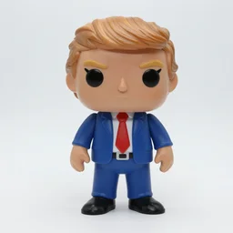donald trump cosplay marcus garvey vinyl action figure, plastic, toy, butcher billy style