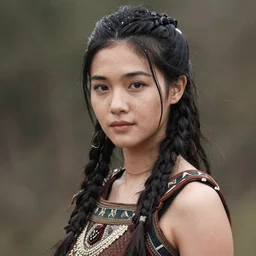 portrait of a barbarian female, ultra sharp, very detailed, high quality focus by popularity choi