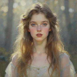 glam rocker. gouache fairytale art, russian romanticism, muted palette, backlighting, depth of field, bokeh.