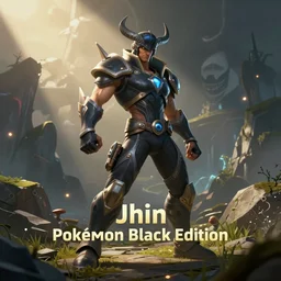 jhin ( league of legends ) in pokemon black edition, on nintendo, screenshot