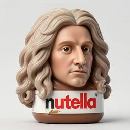 isaac newton's face in nutella