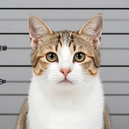 mugshot of a kitten