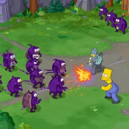 starcraft 2 screenshot with homer simpson units attacking zerglings
