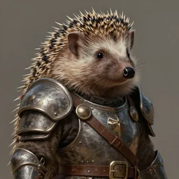 a detailed portrait of an hedgehog explorer dressed with a rugged armor, by victo ngai and justin gerard, digital art, realistic painting, very detailed, fantasy, dnd, character design, trending on artstation