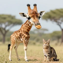a girafe - cat - hybrid, animal photography