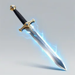 A battle sword filled with lightning