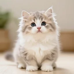 fluffy cute kitten