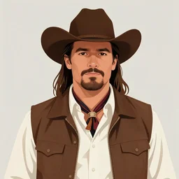 illustration of a man resembling ( ( ( ( ( ( jason momoa ) ) ) ) ) ) as a cowboy | art by hirohiko araki + jean giraud + artgerm + jack kirby