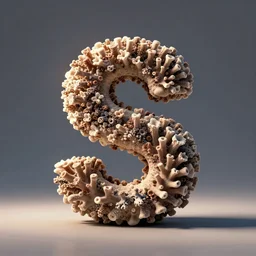 the letter s as a coral