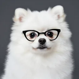 a closeup photorealistic photograph of a stylish panda themed Pomeranian puppy dog wearing cat-eye sunglasses at the beach during sunset. Ocean in the background. This 4K HD image is Trending on Artstation, featured on Behance, well-rendered, extra crisp, features intricate detail and the style of Unreal Engine.