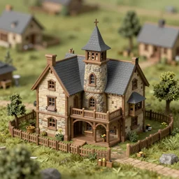 howl\'s moving taverns, exterior lanscape shot, tilt-shifted, high quality art, 4k