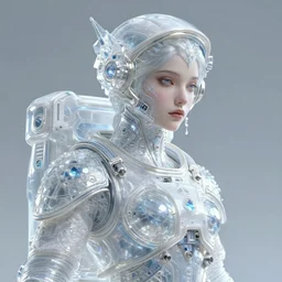 crystalline bright portrait of a female techno wizard astronaut, fantasy, intricate, elegant, highly detailed, digital painting, artstation, smooth, sharp focus, illustration, epic cosmic background, art by artgerm, alphonse mucha, epic cosmic background, erak note, eddie mendoza, christophe young, craig mullins, evan lee, silvain sarrailh, dao trong le, kan liu, character design, trending on artstation