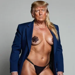 Donald Trump, slutty pose, ultra realistic, ultra detailed, art by greg rutkowski