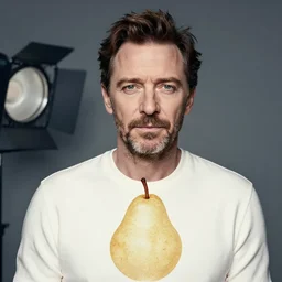 gary oldman as a pear, professional photography, studio lighting