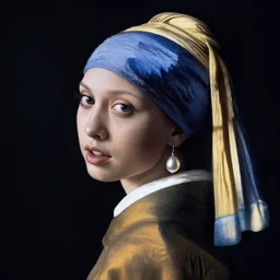 the weeknd as a girl with a pearl earring