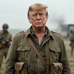 Donald Trump starring in Saving Private Ryan