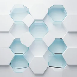 tessellating hexagonal grid of aquariums