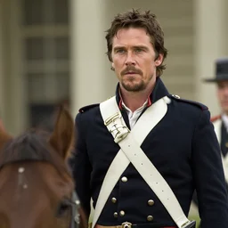 christian bale starring in a biopic about robert e. lee, film still