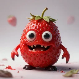 horrifying strawberry critter