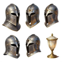 game asset of elven helmet furniture and decoration, in gouache detailed paintings, props, stylized, 2 d sprites, kitbash, arcane, overwatch, blue and pink color scheme, 8 k, close up