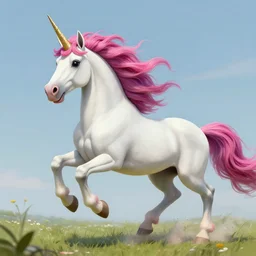 A beautiful ultra detailed matte painting a unicorn running in the wind vivid colors, by Cyril Rolando, David Wiesner, unreal engine, trending on artstation