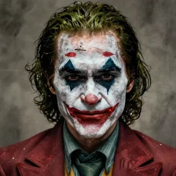 portrait of broken joker, intricate, photoreal elegant, highly detailed, centered, grungy, digital painting, artstation, concept art, smooth, sharp focus,