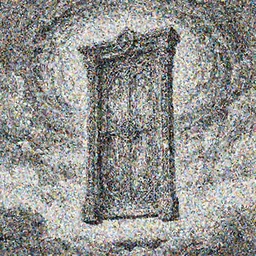 an old celtic door floating in the air, swirly clouds in the background, art by James Jean and Wayne Barlowe, high details , black and white ink, cinematic, cgsociety 8k