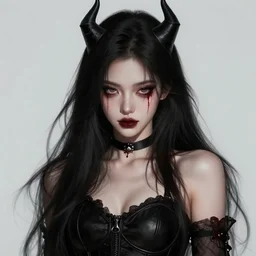 the portrait of neutral evil fallen sensual female dark knight vagabond as absurdly beautiful, gorgeous, bloodlust, young girl, an ultrafine hyperdetailed illustration by kim jung gi, irakli nadar, intricate linework, bright colors, octopath traveler, final fantasy, unreal engine 5 highly rendered, global illumination, radiant light, detailed and intricate environment