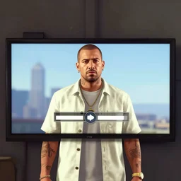 Stromae in GTA V loading screen by Stephen Bliss