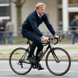 mark rutte op de fiets