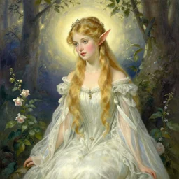 a beautiful elf princess by J. C. Leyendecker
