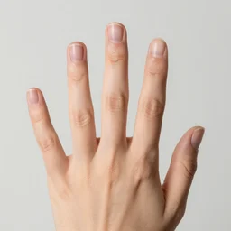 a beautiful hand with 5 fingers