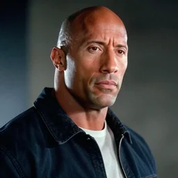 film still close - up shot of dwayne johnson as marty mcfly from the movie back to the future. photographic, photography