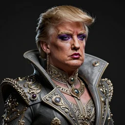 trump as cross dressing drag queen heavy make up, trending on artstation, dramatic lighting, octane render, weta digital, micro details, 3 d sculpture, structure, ray trace, insane details, intricate, elite, ornate, elegant