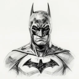 DC Batman highly detailed pencil and ink sketch by jim lee