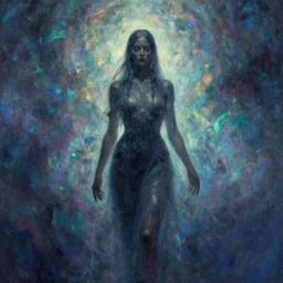 mystifying enneagram, style of Charlie Bowater, style of Tim Hildebrandt, iridize style, random-dispersion style, zircon background, unearthly, divine . Highly detailed, photographic, cinematic, dramatic, sublime, establishing shot.