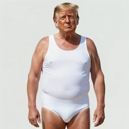 photo of donald trump wearing a 1 9 2 0 s style bathing suit