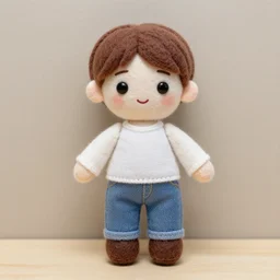 wool cloth doll of RM from BTS