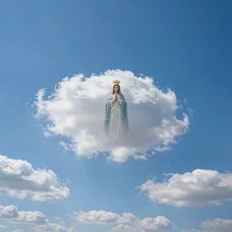 wide angle sky with 1 1 0 0 0 0 8 0 0 0 0 1 virgin mary cloud in center