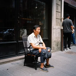 Candid Street Photography. Kodak Hawkeye Super Color