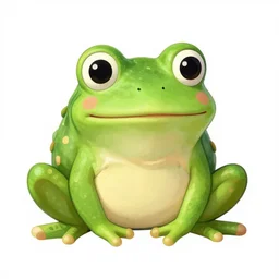 the gayest little frog ever hyper detailed folk art cute colorful russian - n 4