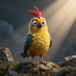 goofy crazy wacky bird