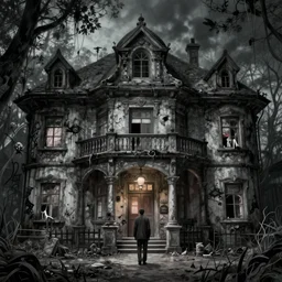 a haunted asylum, horror art by junji ito, digital art, highly detailed, intricate, sharp focus, trending on artstation hq, deviantart, pinterest, unreal engine 5, 4 k uhd image