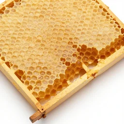 flat lay, knolling of the parts of a beehive, high quality studio photograph.